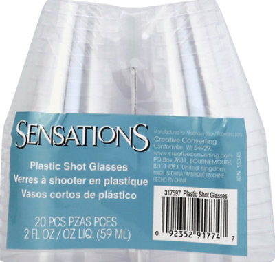 Sensation Shot Glasses Clear - 20 CT - Image 2