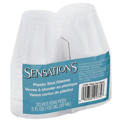 Sensation Shot Glasses Clear - 20 CT - Image 1