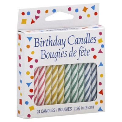 B-day Candle Small Spiral - EA - Image 1