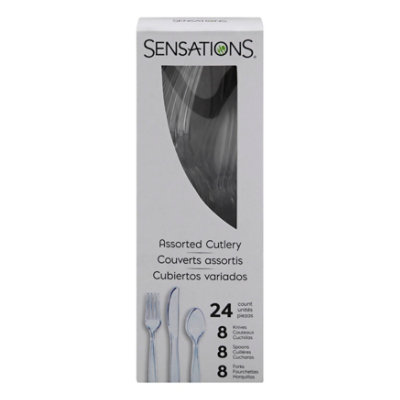 Sens Clear Cutlery - 24 CT - Image 3