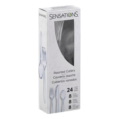 Sens Clear Cutlery - 24 CT - Image 1