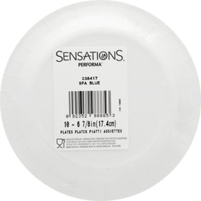 Sens Spa Blue Lunch Plates - 10 CT - Image 4