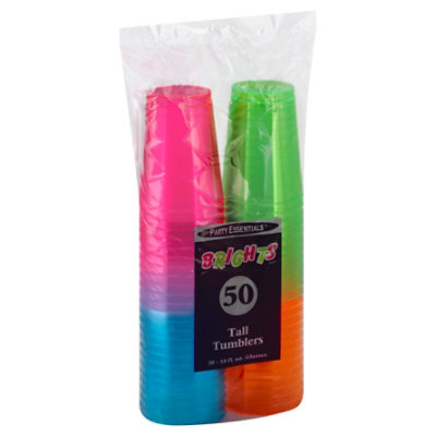 Party Essentials Northwest Tumbler Neon - 50 CT - Image 1
