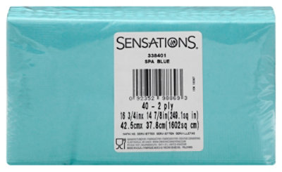 Sens Spa Blue Dinner Napkins - 40 CT - Image 3