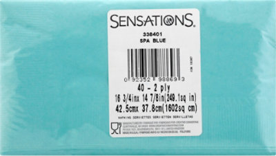 Sens Spa Blue Dinner Napkins - 40 CT - Image 2