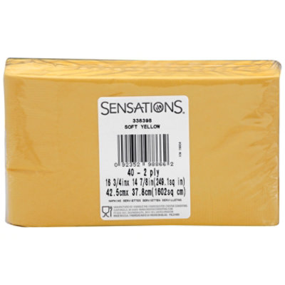 Sens Yellow Dinner Napkins - 40 CT - Image 3