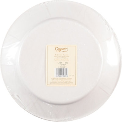 Linen Gold Dinner Plates - 8 CT - Image 3