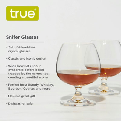 True - Snifter Glasses, Set of 4 - Image 4