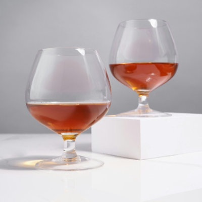 Viski - Raye Crystal Wingback Brandy Glasses - Image 2