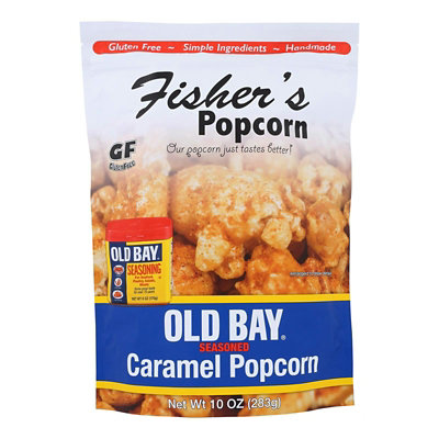 Fisher'S Popcorn - Popcorn Caramel Old Bay - 10 Oz - 6 Pack - Image 1