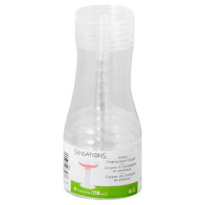 Sens 4oz Clear Champ Coupe - 6 CT - Image 2