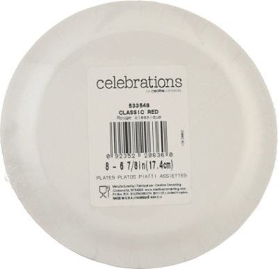 Cre Clsc Red Lunch Plates - 8 CT - Image 4