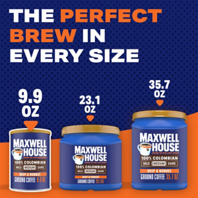 Maxwell House 100% Colombian Ground Coffee 9.9 Oz Caniste - 9.9 OZ - Image 6