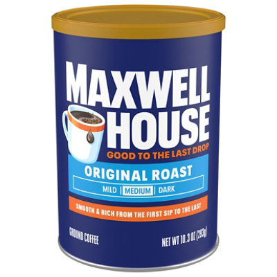 Maxwell House Original Roast Ground Coffee, 10.3 Oz Canister - 10.3 OZ - Image 1