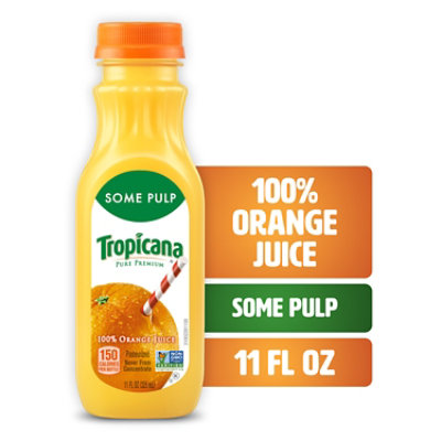 Tropicana Pure Premium Homestyle 100% Orange Juice 11fz - 11 FZ - Image 1