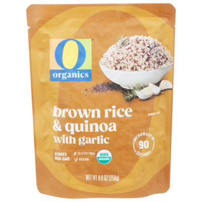 O Organics Rice Pouch Brown Quinoa Garlic 8.8 Ounce - 8.8 OZ - Image 3