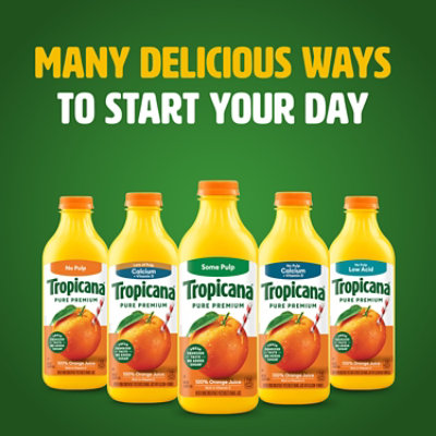 Tropicana Pure Premium 100% Orange Juice Original Some Pulp No Sugar Added - 46 Fl. Oz. - Image 8