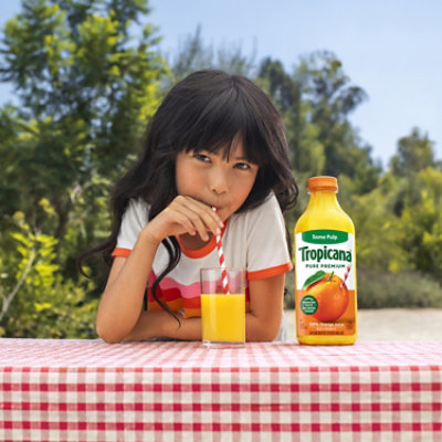 Tropicana Pure Premium 100% Orange Juice Original Some Pulp No Sugar Added - 46 Fl. Oz. - Image 6