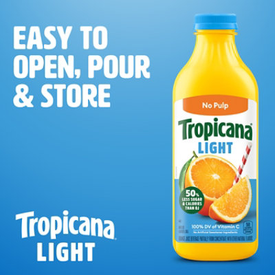Tropicana Light Orange Juice Beverage No Pulp - 46 Fl. Oz. - Image 2