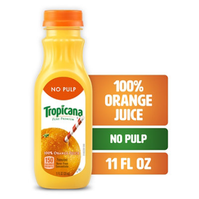 Tropicana Pure Premium Original No Pulp 100 Orange Juice 11 Fz - 11 FZ - Image 1