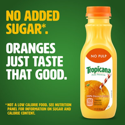 Tropicana Pure Premium Original No Pulp 100 Orange Juice 11 Fz - 11 FZ - Image 3