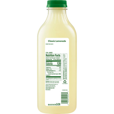 Tropicana Classic Lemonade Made with Real Lemons - 46 Fl. Oz. - Image 8