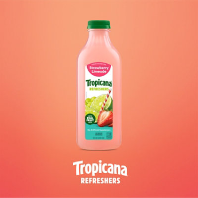 Tropicana Refreshers Strawberry Limeade Juice Drink with Real Fruit Juice - 46 Fl. Oz. - Image 6