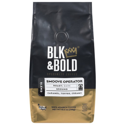 Blk & Bold Smoove Operator Blend Dark Roast Ground - 10.5 OZ - Image 3