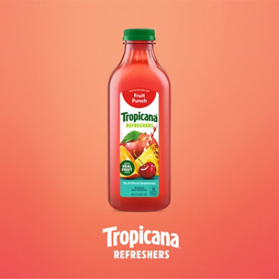 Tropicana Refreshers Fruit Punch Juice Drink with Real Fruit Juice - 46 Fl. Oz. - Image 6
