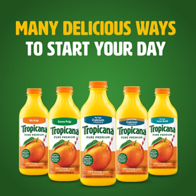 Tropicana Pure Premium 100% Orange Juice Original No Pulp with Calcium and Vitamin D - 46 Fl. Oz. - Image 8