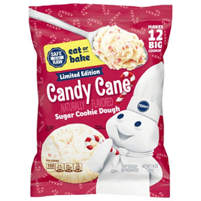 Pillsbury Candy Cane Cookie Dough 12 Ct - 14 OZ - Image 1