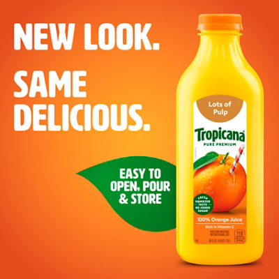 Tropicana Pure Premium 100% Orange Juice Original No Sugar Added - 46 Fl. Oz. - Image 2