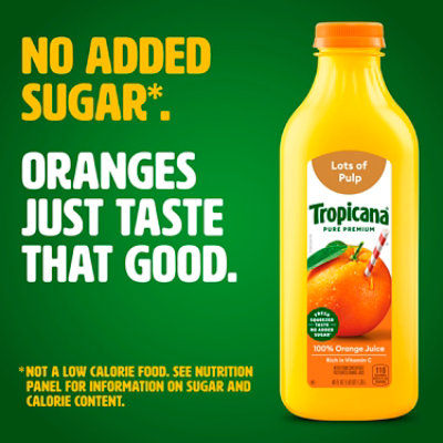 Tropicana Pure Premium 100% Orange Juice Original No Sugar Added - 46 Fl. Oz. - Image 3