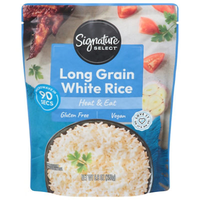 Signature Select Long Grain White Rice Pouch 8.8 Ounce - 8.8 OZ