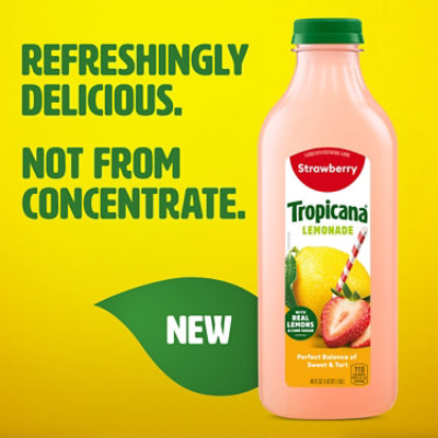 Tropicana Strawberry Lemonade Made with Real Lemons - 46 Fl. Oz. - Image 4