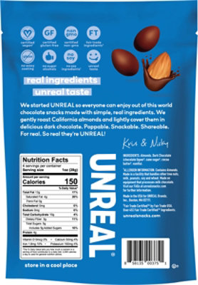 Unreal Almonds Dark Chocolate - 4 OZ - Image 6
