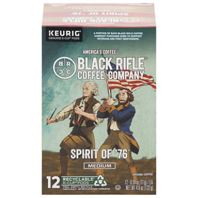 Black Rifle Coffee Pod Sprit 76 12pc - 4.68 OZ - Image 1