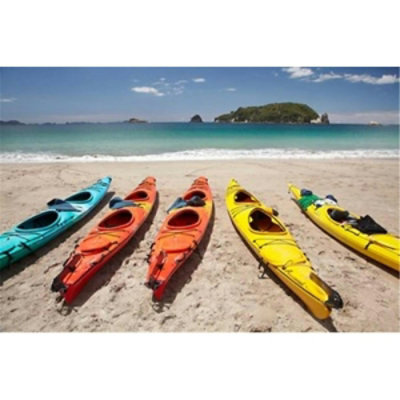 Posterazzi - Kayaks on Beach Hahei Coromandel Peninsula North Island New Zealand Poster Print by David Wall - Image 1