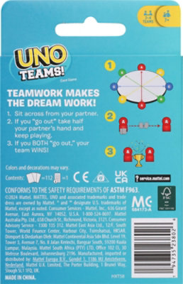 Mattel UNO Card Game Team - Each - Image 3