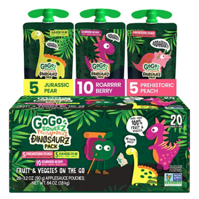 Gogosqueez Fruit & Veggie Variety Pack Berry/peach/pear 90g - 20 CT - Image 2