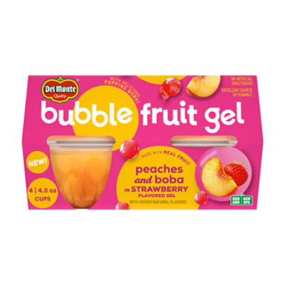 Del Monte Bubble Fruit Strawberry Cup 4-4.5oz - 4-4.5 OZ - Image 2