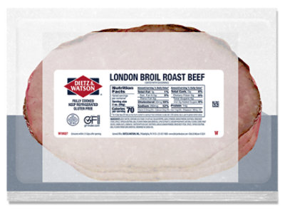 Dietz And Watson Fresh-sliced Bag London Broil Roast Beef - LB - Image 1
