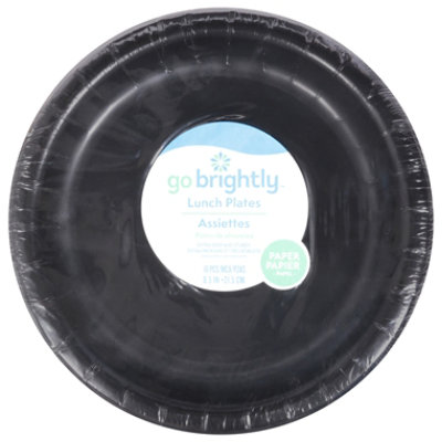 Amscan 8.5 Inch Lunch Plates Black - 16 Count - Image 3