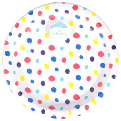 Amscan 6.75 Inch Printed Dessert Plates Dots - 8 Count - Image 3