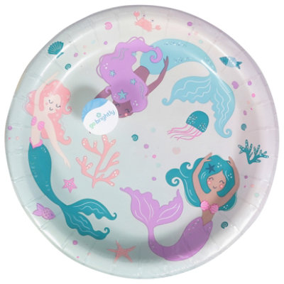 Amscan 8.5 Inch Printed Lunch Plates Mermazing Party - 8 Count - Image 3