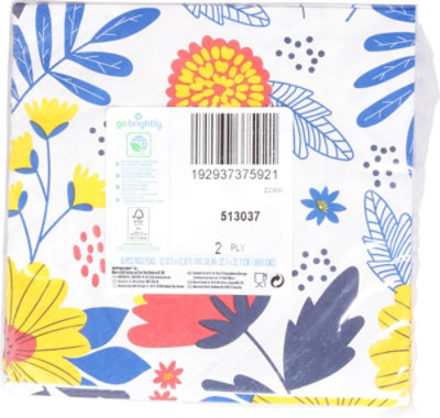 Amscan Lunch Napkins Printed 2 Ply Floral - 16 Count - Image 3