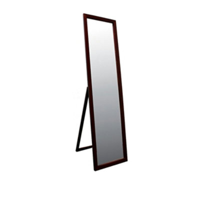 Ore International - 55 in. Walnut Finish Stand Mirror - Image 1