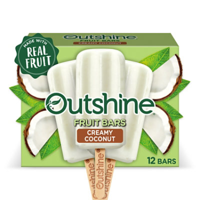 Outshine Creamy Coconut Frozen Fruit Bars, 12 Count Value Pack - 12-2.5 OZ - Image 1