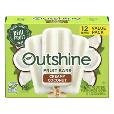 Outshine Creamy Coconut Frozen Fruit Bars, 12 Count Value Pack - 12-2.5 OZ - Image 2