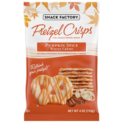 Snack Factory Pumpkin Spice White Crème Pretzel Crisps - 4 Oz - Image 3